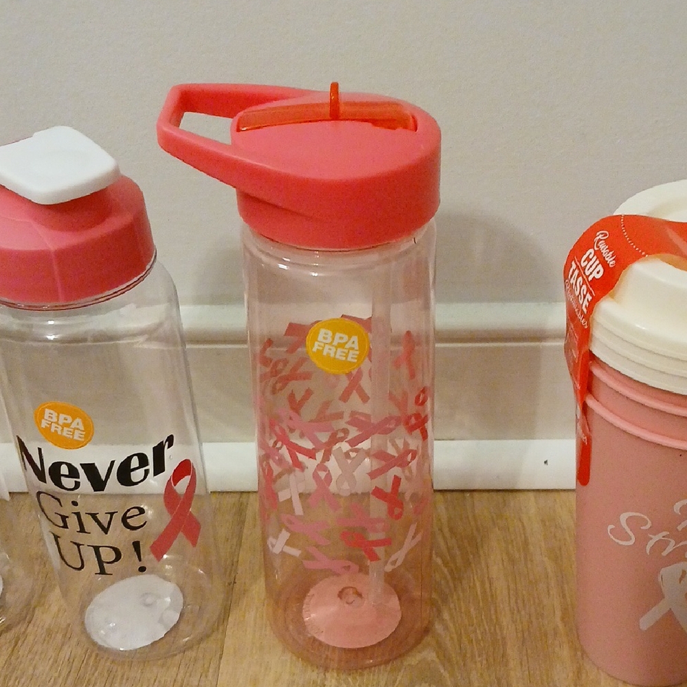 Pink Ribbon Water Bottle Collection - (6) -Multi source - Picture 5 of 6